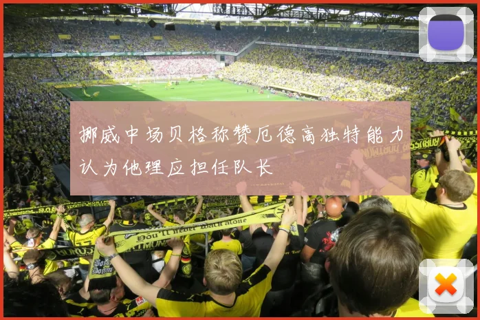挪威中场贝格称赞厄德高独特能力认为他理应担任队长
